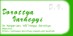 dorottya varhegyi business card